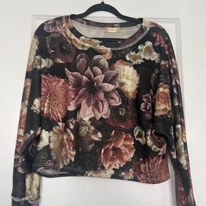 Altar'd State Vintage Print Long Sleeve Hoodie